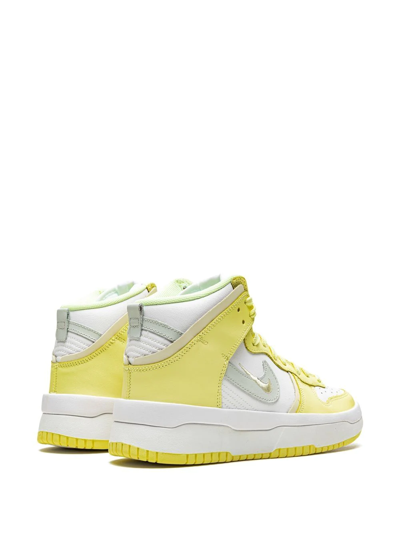 Shop Nike Dunk High Up "citron Tint" Sneakers In White