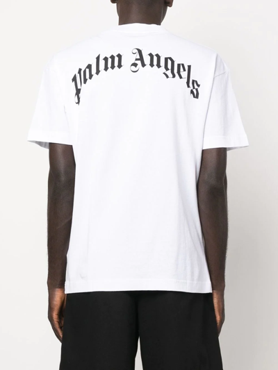 Shop Palm Angels Banana Graphic-print T-shirt In Weiss
