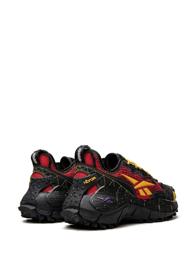 Shop Reebok X A$ap Nast Zig Kinetica Ii Edge Sneakers In Vector Red/black/yellow