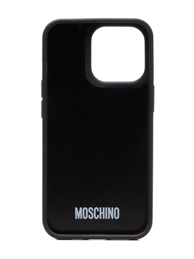 Moschino Teddy Bear Iphone 12 Case In Schwarz