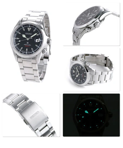 Pre-owned Seiko Presage Alpinist Spb117j1 Automatic Power Reserve Made In Japan Warranty