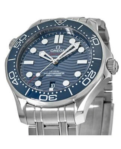 Pre-owned Omega Seamaster Diver 300m Blue Dial Steel Men's Watch 210.30.42.20.03.001