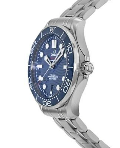 Pre-owned Omega Seamaster Diver 300m Blue Dial Steel Men's Watch 210.30.42.20.03.001