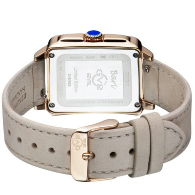 Pre-owned Gv2 By Gevril Women's 9242 Bari Tortoise Diamond Mop Dial Swiss Quartz Watch