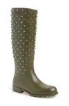 SAINT LAURENT 'Festival' Embellished Rain Boot (Women)