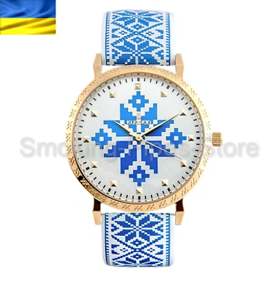 Pre-owned Kleynod Help Ukraine Brand "embroidery " Wirst Watches For Ladies Model K135-603