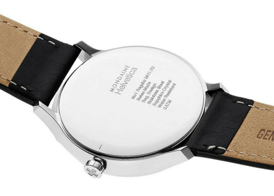Pre-owned Mondaine Swiss Made Nip  Helvetica No1 Sapphire Glass Men's Watch Mh1.r2220.lb