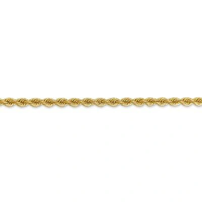Pre-owned Superdealsforeverything Real 14kt Yellow Gold 30 Inch 3mm Regular Rope With Lobster Clasp Chain; 30 Inch