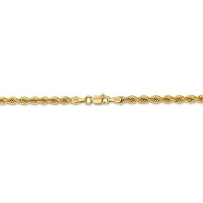 Pre-owned Superdealsforeverything Real 14kt Yellow Gold 30 Inch 3mm Regular Rope With Lobster Clasp Chain; 30 Inch