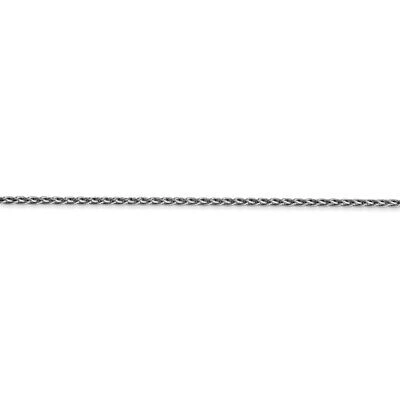 Pre-owned Superdealsforeverything Real 14kt White Gold 10 Inch 1.5mm Parisian Wheat With Lobster Clasp Anklet