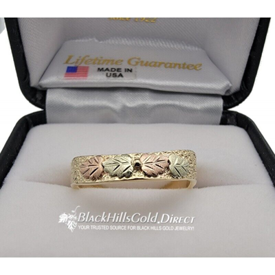 Pre-owned Black Hills Gold 10k  Thumb Ring Size 7 - 12