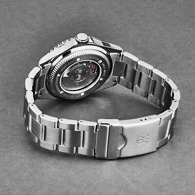 Pre-owned Revue Thommen Men's 'diver' Black Dial Black And Beige Bezel Gmt 17572.2132