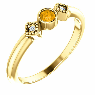 Pre-owned Handmade 1 To 6 Stones Personalize Mothers Birthstones Rings 10k Or 14k Solid Gold In 14k Yellow Gold