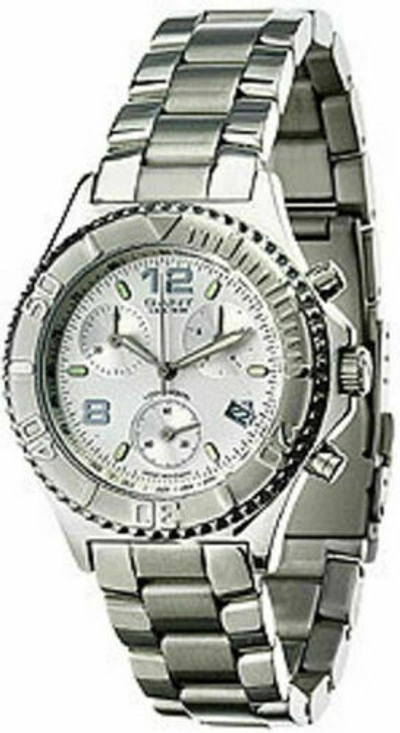 Pre-owned Gant Wristwatch Swiss  Pacific Chronograph Mens Steel Machine Age G18151110 In Silver