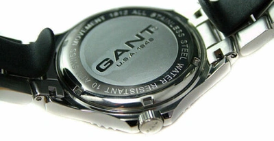 Pre-owned Gant Wristwatch Swiss  Pacific Chronograph Mens Steel Machine Age G18151110 In Silver