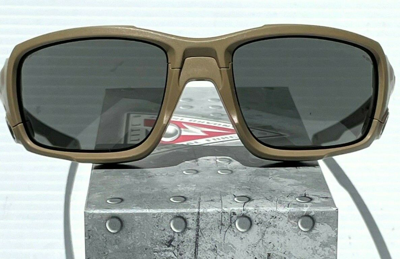 Pre-owned Oakley Shock Tube Ballistic Desert Terrain Tan Polarized Ruby Sunglass 9329 In Red