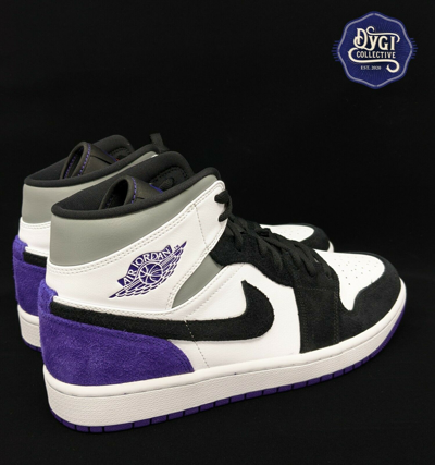 Pre-owned Jordan Air 1 Mid Retro Se Court Purple White Men's Size 10  852542-105 Nike | ModeSens