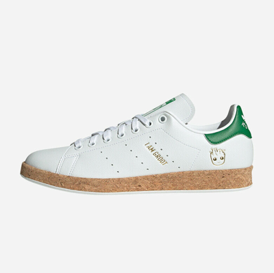 Pre-owned Adidas Originals Adidas Stan Smith X Marble 'i Am Groot' Shoes  Sneakers - White (gz3099) | ModeSens