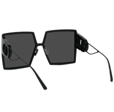 Pre-owned Dior Christian  30montaigne Su 14a Black Grey Lens Women Sunglasses Oversize In Gray