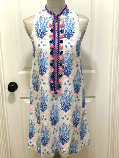 Pre-owned Lilly Pulitzer 278.00  Jane Shift Seaspray Grey Off Shore All Sizes