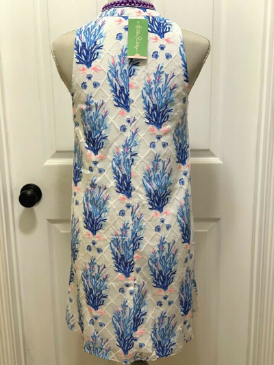 Pre-owned Lilly Pulitzer 278.00  Jane Shift Seaspray Grey Off Shore All Sizes