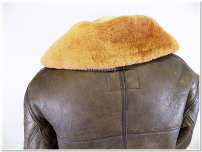 Pre-owned Sturm Germany Ww2 British Army Pilot Raf Royal Air Force Flight Jacket Leather Sheepskin - Top In Brown