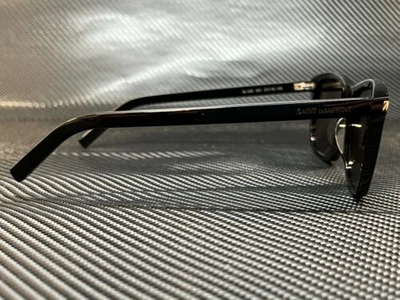 Pre-owned Saint Laurent Sl 339 001 Black Rectangle Men's 57 Mm Sunglasses