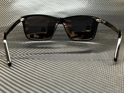 Pre-owned Saint Laurent Sl 339 001 Black Rectangle Men's 57 Mm Sunglasses