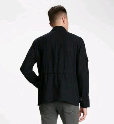 Pre-owned John Varvatos With Tags  Mackey Indigo Field Jacket - Mens Small - Msrp $498 In Indigo Navy Blue