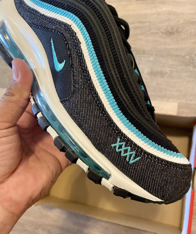 Pre-owned Nike Air Max 97 Se '35th Anniversary' Black Turquoise Dn1893-001  Men's Size 14 In Blue | ModeSens
