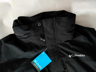 Pre-owned Columbia Limited Men's  Mecan Pass 3 In 1 Interchange Jacket Hood Omni-tech Black