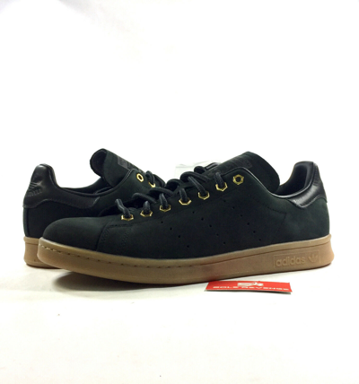 Pre-owned Adidas Originals 7 Mens Stan Smith Wp Shoes B37872 Waterproof  Core Black Carbon | ModeSens
