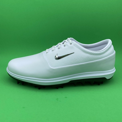 Pre-owned Nike Air Zoom Victory Tour Golf Shoes White/chrome Aq1479-100 Men's Size 8.5
