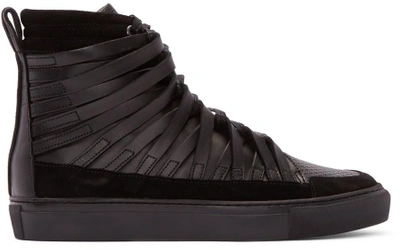 Shop Damir Doma Black Falco High-top Sneakers