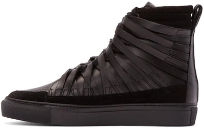 Shop Damir Doma Black Falco High-top Sneakers