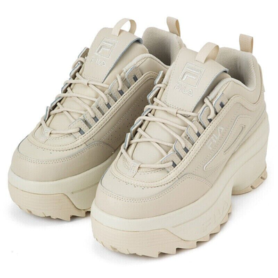 Pre owned Fila Disruptor Ii Wedge Women s Shoes Sneaker Shop Limited Colors Beige ModeSens