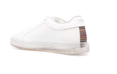 Pre-owned Paul Smith Low Top Sneakers Nastro Nas07 Flea White Clear Stripe Sole
