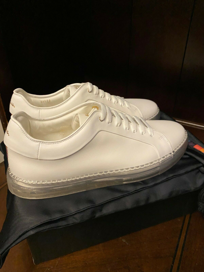 Pre-owned Paul Smith Low Top Sneakers Nastro Nas07 Flea White Clear Stripe Sole