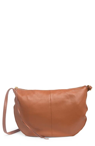 Shop Hobo Cosmo Leather Crossbody Bag In Toffee