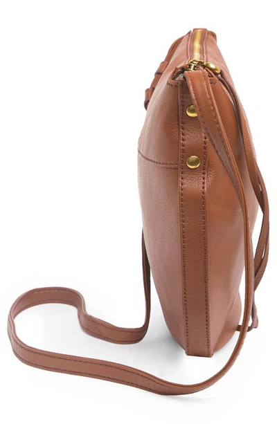 Shop Hobo Cosmo Leather Crossbody Bag In Toffee
