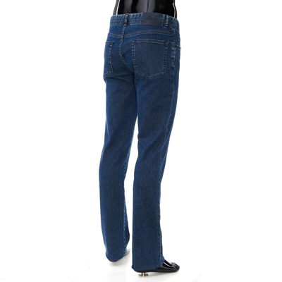 Pre-owned Brioni 675$ Meribel Jeans In Midnight Blue Stretch Cotton