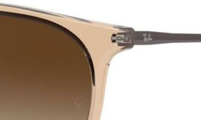 Shop Ray Ban Erika Classic 54mm Sunglasses In Brown/ Brown Gradient