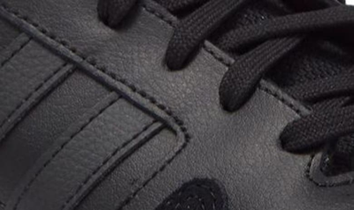 Shop Adidas Originals Postmove Mid Sneaker In Core Black / Black / Blue