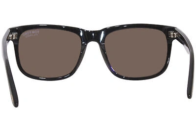 Pre-owned Tom Ford Stephenson Tf775 01h Sunglasses Men's Shiny Black/brown Polarized Lens