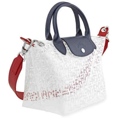 Pre owned Longchamp Le Pliage Lgp Top Handle Bag S L1512hqm007 In White ModeSens