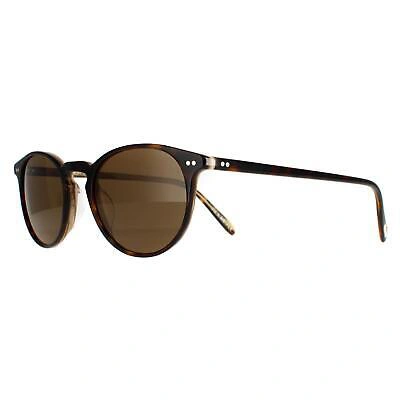 Pre-owned Oliver Peoples Sunglasses Riley Ov5004su 166657 Horn True Brown Polarized