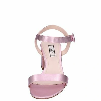 Pre-owned Liu •jo Shoes Women Liu Jo Sandals Pink Textile Elen Bf229