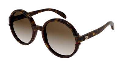 Pre-owned Gucci Sunglasses Gg1067s 002 Havana Brown Woman