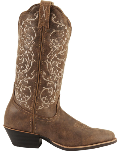 Pre-owned Twisted X Women's Fancy Stitched Cowgirl Boot - Medium Toe - Wwt0025 In Brown
