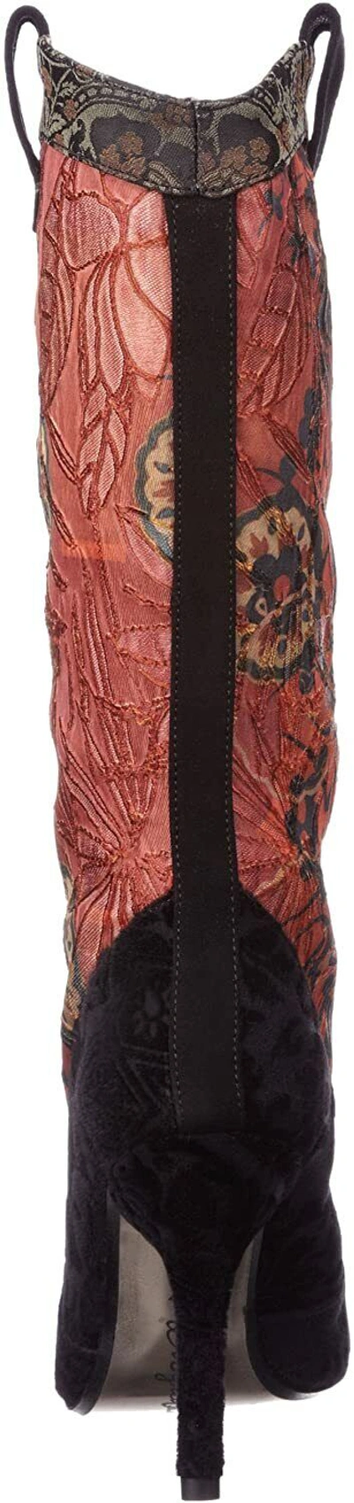 Pre-owned Desigual Women's 27tsl04 Shoe Heel Boots Abril Rojo In Red